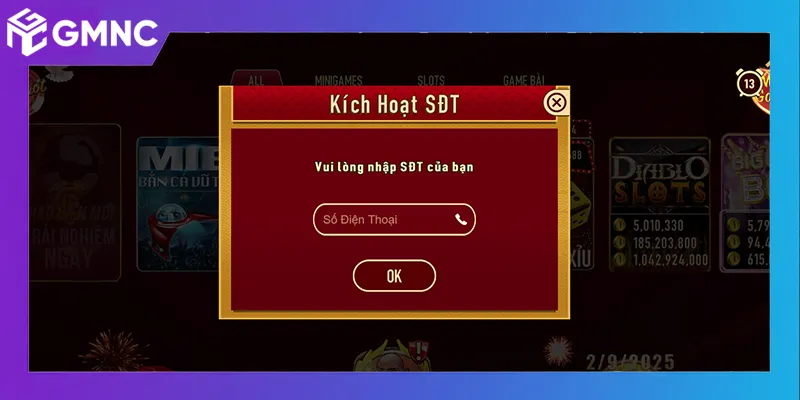 Thiết lập bảo mật tài khoản ManClub với xác minh OTP