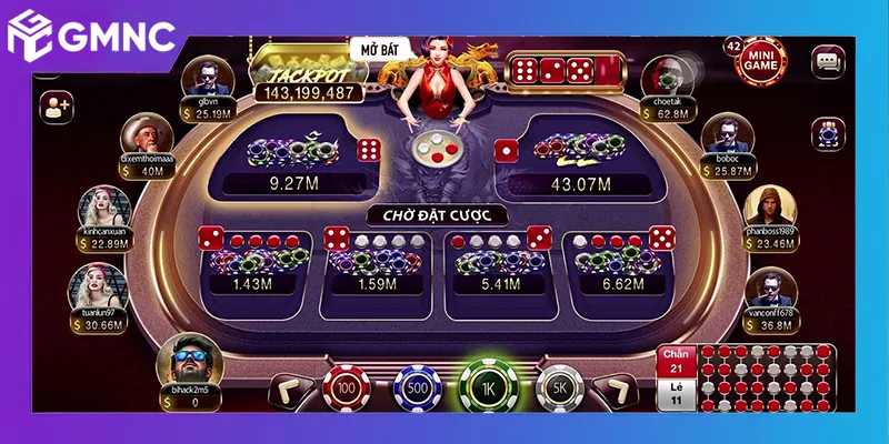 Tiến trình chơi nổ hũ Xóc Đĩa gồm dự đoán xóc ảo và kích hoạt slot