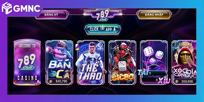 Thương hiệu 789Club với giao diện hiện đại