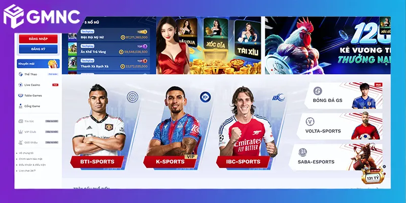 Giao diện nhà cái BOT88 tinh gọn, trực quan