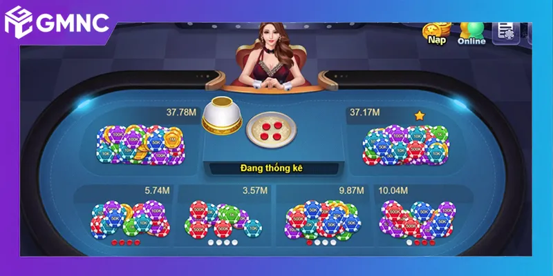 Giao diện game nổ hũ Xóc Đĩa