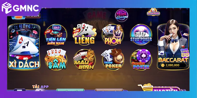 Kho game bài đổi thưởng truyền thống tích hợp chuẩn quốc tế