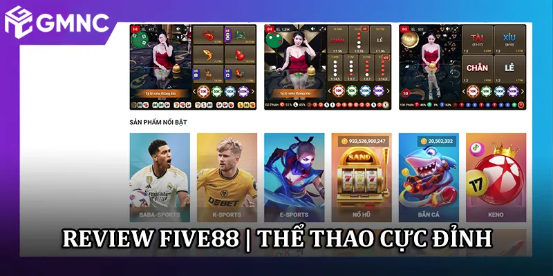 FIVE88 - Trải Nghiệm Sảnh Casino, Thể Thao Ảo Cực Đỉnh