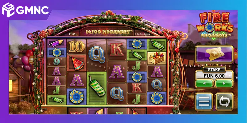 Jackpot tích lũy trong slot game Lễ Hội Pháo Hoa
